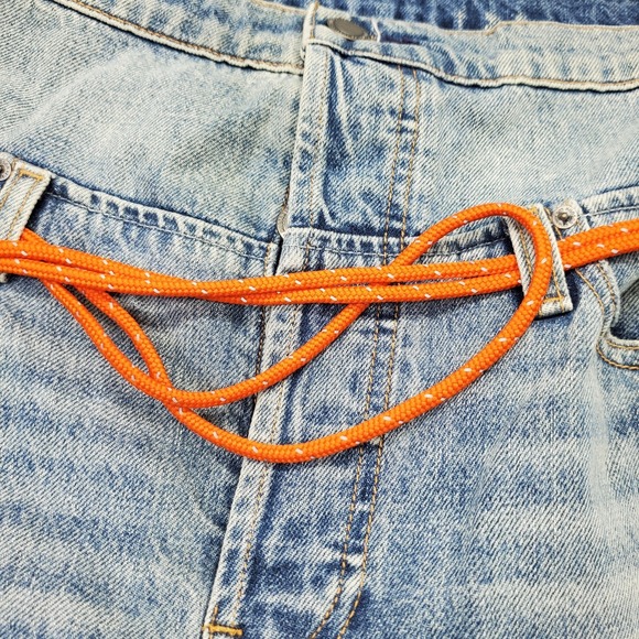 Hudson Jessie Relaxed Recoil Boyfriend Jeans Women 26 Blue Distressed Button Fly - Picture 9 of 10